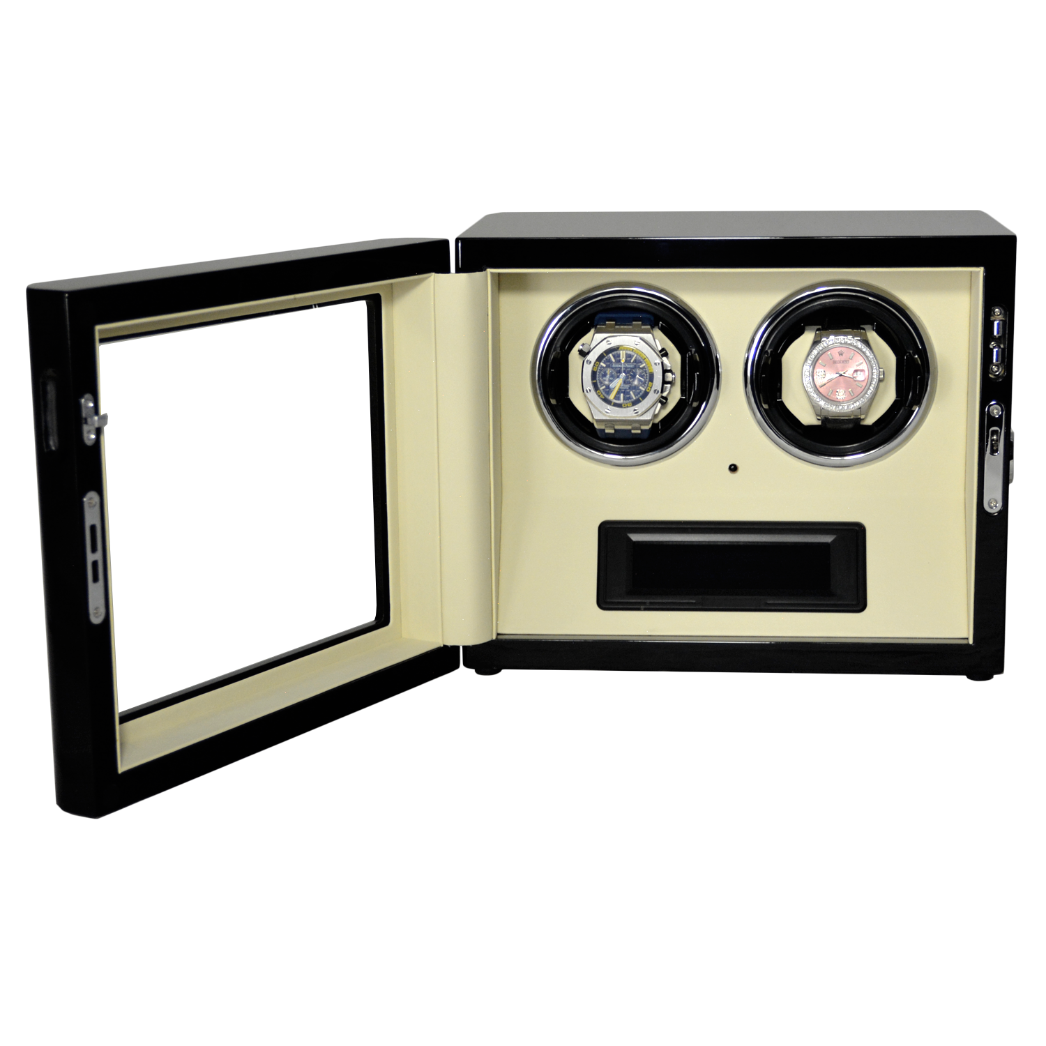 Black Double Watch Winders